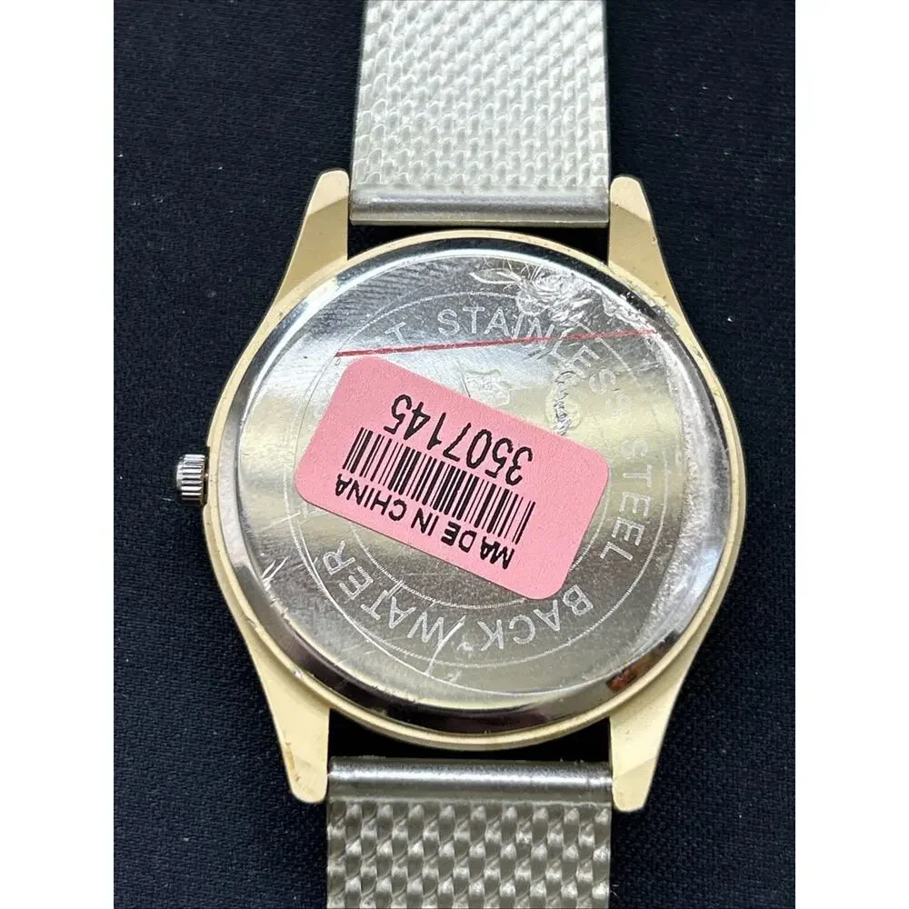 Chameleon Wood Case Silver Band Quartz Watch